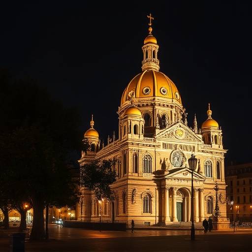 La Mole Antonelliana a Torino illuminata di notte